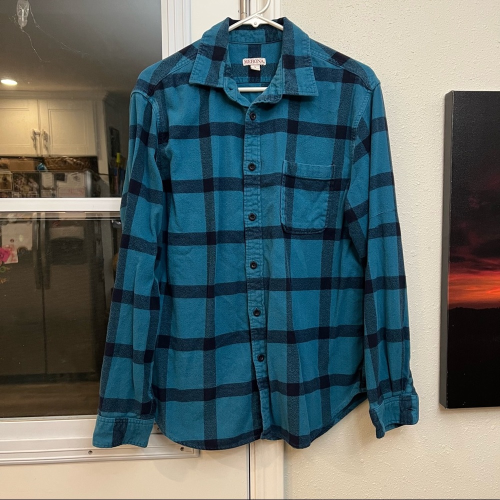SALE ✨ Teal Plaid Flannel